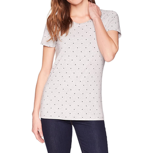 T-shirt court tendance pour femmes, en coton doux et confortable, manches courtes, décontracté, tendance, streetwear d'été, vente en gros, approvisionnement en vrac - Product Image 3