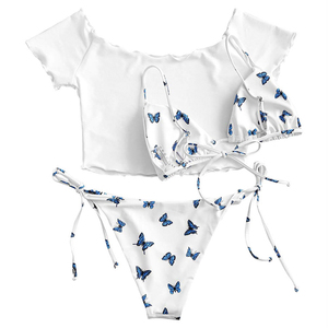 Conjunto de Bikini de 2 Piezas Premium para Mujer, Logotipo Frontal, Opciones Personalizadas, ODM OEM, MOQ Bajo, Traje de Baño de Verano, Diseños de Moda, Estampado - Product Image 5