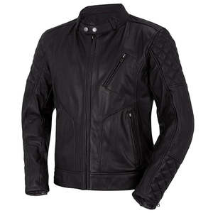 Blouson de moto en cuir unisexe coupe-vent de style européen, personnalisable, équipement de protection pour motards, fourniture OEM, pour adultes - Product Image 1