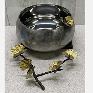 Increíble diseño de acero inoxidable decorativo mariposa comida contiene vajilla servicio de cena de boda tazón de mesa - Product Image 6