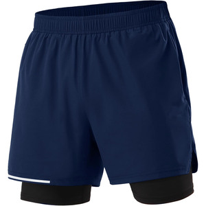 กางเกงขาสั้นตาข่ายสำหรับเล่นกีฬาออกกำลังกายฟิตเนสยิมวิ่งออกกำลังกายกระเป๋าใส่โทรศัพท์สไตล์สปอร์ตออกแบบได้ตามต้องการ - Product Image 1