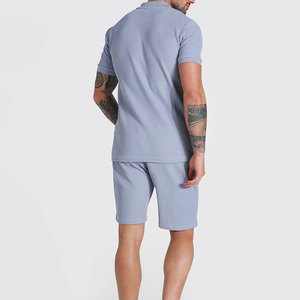 Wholesale Best Quality Customized Casual Summer Shorts <b>Set</b> for Men Breathable Polyester/Cotton <b>Knitted</b> Fabric - Product Image 2