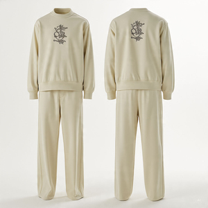 Nuevo mejor logotipo lavado con ácido Zip Hoodie Sweat Track Baggy Pant Set más vendido parche bordado 3D Full DTG Print Plus Size Winter - Product Image 2