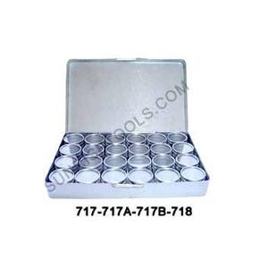 กล่องอลูมิเนียมสี่เหลี่ยมสำหรับชิ้นส่วนนาฬิกาเครื่องมืออัญมณี - Product Image 1