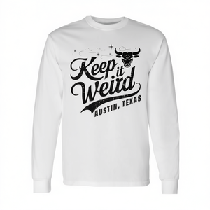 เสื้อยืดแขนยาวออสติน ลาย "Keep Austin Texas Weird" ประเภทสินค้าส่งเสริมการขาย - Product Image 3