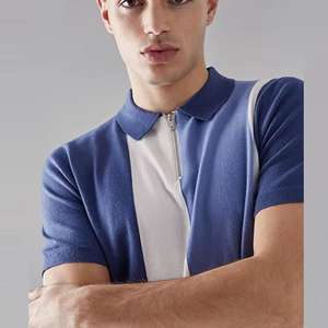 Camiseta Deportiva Personalizada para Hombre, Estilo Vintage, Secado Rápido, para Entrenamiento, Verano, Formal, Golf, Negocios, Oficina, Uniforme, Casual, con Cierre de 1/4 - Product Image 5