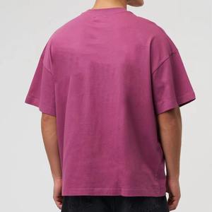 Camiseta Roja Rosa de Corte Regular para Hombre, Estilo Casual y Cómodo, Personalizable, Verano, Lavada, Simple, Manga Corta - Product Image 2