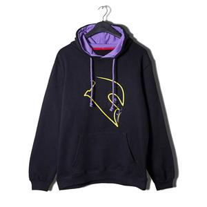 เสื้อฮู้ดผู้ชายสีดำแบบสวมหัว ผ้าเฟรนช์เทอร์รี่ ขายส่งจำนวนมาก พร้อมปักโลโก้ตามสั่ง คุณภาพสูง ผ้าฝ้าย/โพลีเอสเตอร์ เสื้อฮู้ดสำหรับฤดูหนาว - Product Image 4