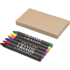 Ayo Personalized 6-Piece Wax <b>Crayon</b> Set Custom Gadgets for Creative Fun! - Product Image 1