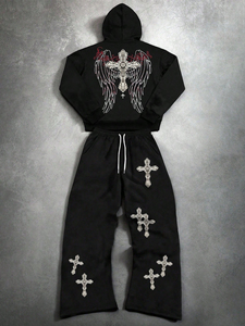 2026 gros survêtement pour hommes vêtements Fitness léger bonne fabrication hommes impression survêtements personnalisé OEM Service - Product Image 3