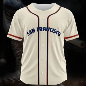 เสื้อเบสบอลสำหรับทุกเพศเสื้อเจอร์ซีย์เล่นเบสบอลระบายอากาศได้ดี - Product Image 2