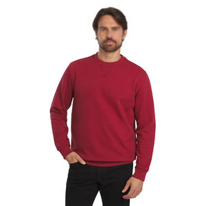 Ropa Deportiva para Exteriores, Sudadera Unisex Color Granate, Manga Larga, Secado Rápido, Ecológica, para Correr en Invierno, con Logotipo Personalizado, Cuello Redondo - Product Image 3