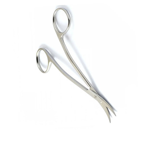 กรรไกรสแตนเลสเยอรมันปลายโค้งสองชั้นสำหรับห้องผ่าตัดในโรงพยาบาลขนาด5นิ้ว - Product Image 4
