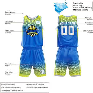 Gilet de basket-ball à séchage rapide antibactérien et respirant personnalisable, ensemble de maillots, uniforme d'entraînement sportif à sublimation de conception OEM pour hommes - Product Image 6