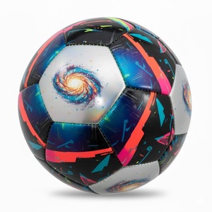 Ballon de football pliable de haute qualité avec vessie en caoutchouc, thermocollé, logo personnalisé, sac en maille, prix abordable - Product Image 2