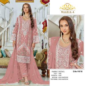 Collection de Salwar Kameez Traditionnels en Georgette Lourde de Créateur, Meilleures Ventes, pour Adultes, Longueur Genou, Tenue de Mariage - Product Image 3