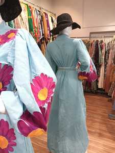 Robes longues à col en V pour femmes, robes trapèze à lacets, meilleure qualité, vente en gros, robe maxi bohème pour femmes, broderie, 2025 - Product Image 2