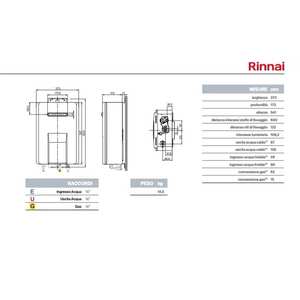 Calentador de Agua a Gas para Exteriores Rinnai Infinity 14e de Flujo Forzado, 14 Litros, ErP Metano - Product Image 4