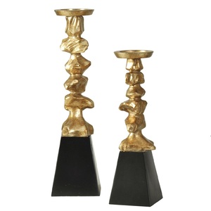 Bougeoir décoratif en métal finition antique bougeoir pour l'éclairage et la décoration de la maison ensemble bougeoir élégant - Product Image 6