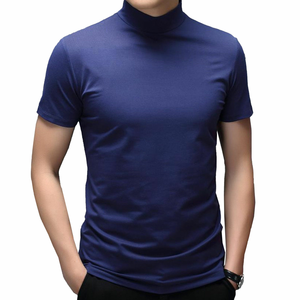 Fabricant de t-shirt court personnalisé pour hommes 100% coton respirant vierge col montant Slim Boxy Fit Oversized Boxy T Shirt - Product Image 6