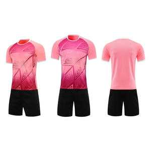 ชุดฟุตบอลโพลีเอสเตอร์ระบายอากาศแบบสั่งทำขายส่งปี 2025 พร้อมบริการพิมพ์โลโก้และชื่อ OEM สำหรับผู้ใหญ่ - Product Image 4