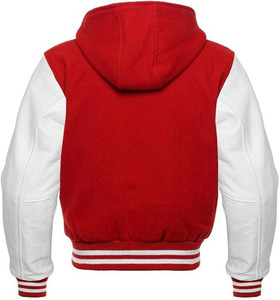 Vestes d'université avec capuche OEM personnalisé de haute qualité hommes Baseball enfants Varsity personnalisé Letterman veste pour hommes - Product Image 6
