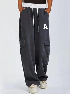 Men's <b>Fleece</b> Jogger Pants Breathable Drawstring Sports <b>Trousers</b> Casual Track <b>Trousers</b> - Product Image 5
