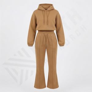 Nuevo Conjunto Deportivo de Chándal para Mujer, Fabricado en Fábrica, con Etiqueta Personalizada al por Mayor, Sudadera con Capucha, Ropa Deportiva de Alta Calidad, Color Personalizado - Product Image 1