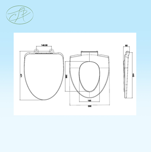 Abattant de toilettes moderne allongé en plastique PP personnalisé, à fermeture lente, pour adultes, avec design frontal fermé, matériau durable, pour salle de bain, garantie 1 an - Product Image 1