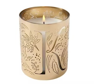 Juego de 2 Portavelas Redondos con Recubrimiento Dorado, Diseño Moderno, para Velas de Té, Iluminación de Fiestas, Decoración de Interiores - Product Image 3