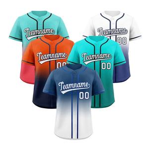 Vente en gros directement de l'usine Maillots de baseball et softball brodés directement pour femmes, rouge noir, couleur personnalisée, vêtements de sport par sublimation - Product Image 1