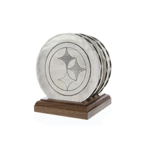 Dessous de verre en acier inoxydable de forme ronde Dessous de verre en métal personnalisés avec support en bois vente chaude - Product Image 6