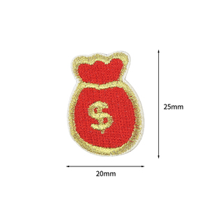 Badge personnalisé, broderie, fleur, cœur, patch à <span class=keywords><strong>coller</strong></span>, appliqué pour vêtements, sacs, vêtements, tissu sergé laser - Product Image 4
