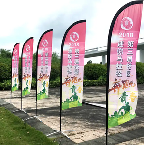 Windproof lông bãi biển cờ mở Chào mừng cờ tùy chỉnh dấu hiệu Cờ biểu ngữ với cực Kit - Product Image 4