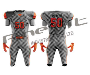 Maillots de football américain en polyester professionnel unisexe pour jeunes respirant antibactérien grande taille manches courtes athlétique - Product Image 1