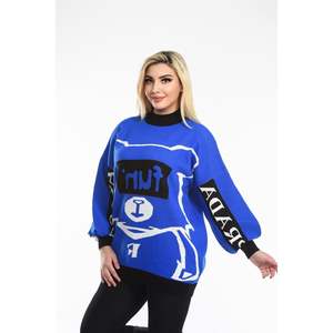 High Quality Patterned Salash <b>Knitwear</b> <b>Women's</b> Sweater Unique Stylish Design for Comfort and Style - Product Image 5