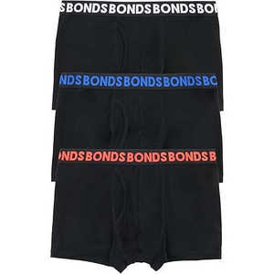 Men's Classic <b>Boxer</b> Briefs 3-Pack Mid-Rise Underwear Knitted Cotton-Blend Anti-Bacterial Breathable Everyday Comfort <b>Black</b> - Product Image 2