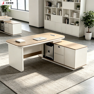 Escritorio Ejecutivo Moderno en Forma de L para Oficina, Marca JIUSHUN, Venta al por Mayor para Directores y Jefes - Product Image 6
