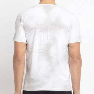 Camisetas de algodón para hombre Camisetas de peso pesado en blanco Impresión de alta calidad para hombre Popular con logotipo personalizado para hombre - Product Image 3