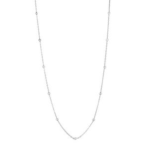 Chaîne tendance style religieux en or plaqué 14K et 18K, rhodium et or, avec perle et diamant comme pierres principales, marque Black Label - Product Image 1