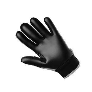 Vente directe d'usine gants de réception de football logo personnalisé abordable gants de réception de football antidérapants en cuir de vachette - Product Image 4