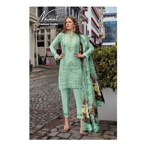 New Designer Pure Fox Embroidery Classy Suit Collection Salwar Suit from Top Supplier for Genuine Purchasers