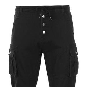 Pantalon Cargo Slim Fit Décontracté pour Homme Taille Haute Coupe-Vent Extensible Street Wear Pratique Poches Motif Droit Mi Toile - Product Image 4