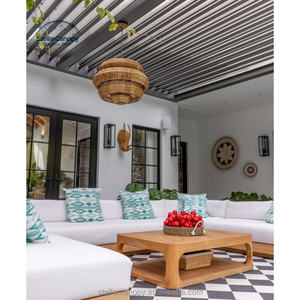 Tente de <span class=keywords><strong>pavillon</strong></span> de jardin moderne en aluminium Volets électriques étanches Gazebo de jardin sur le toit - Product Image 6