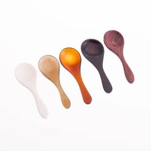 จากชุดช้อนเขาควายธรรมชาติสำหรับกาแฟชาไวน์ฮอร์นช้อนเครื่องใช้ในครัวช้อนรับประทานอาหาร - Product Image 6