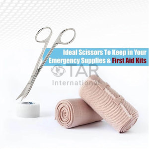 Tijeras de Microcirugía de 4.5 Pulgadas, Curvas, de Punta Fina, Instrumentos Médicos Quirúrgicos para Médicos, Enfermeras, Estudiantes de Emergencias Médicas y Educación - Product Image 2