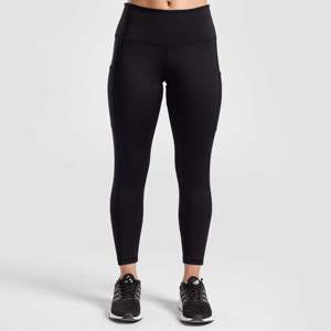 Leggings en tissu tricoté noir Comfy Pro pour l'entraînement - Product Image 1