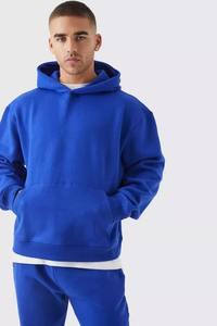 Sergé vente en gros hommes bleu Royal survêtement doux coton polaire personnalisé imprimé respirant 2 1 conception hiver OEM Service côté - Product Image 2