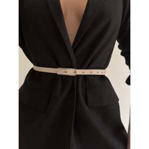 Cinturón Delgado de Estilo Casual para Mujer con Hebilla Ancha de Aleación - Product Image 2