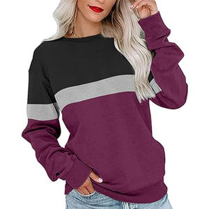Sudaderas de lana extragrandes de diseño personalizado para mujer, nuevo estilo informal con logotipo frontal para invierno - Product Image 3